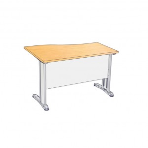 โต๊ะทำงาน W-MRR12680W ขนาด120x(60*80)x75 ซม.