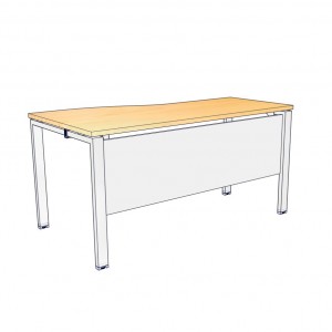 W-MXR15680W โต๊ะทำงาน ขนาด 150*(60*80)*75 ซม.