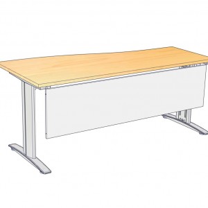 โต๊ะทำงาน W-MPR18680W ขนาด180x(60*80)x75 ซม.