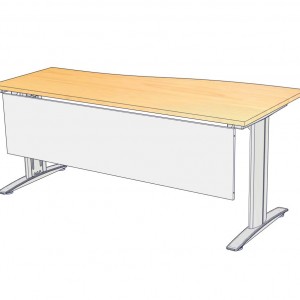 โต๊ะทำงาน W-MPL18860W ขนาด180x(60*80)x75 ซม.